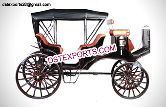 Victoria Horse Black Drawn Carriage