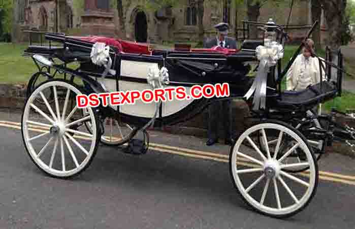 Two Seater Wedding Horse Drawn Carriages