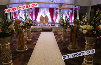 Fiber Wedding Mandap Set