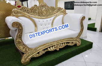 Royal Look Wedding Brass Metal Sofa