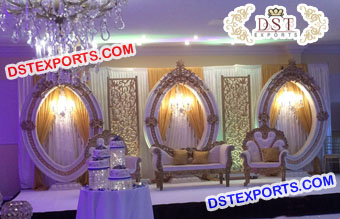 Best Event Fiber Carved Oval Panels Stage