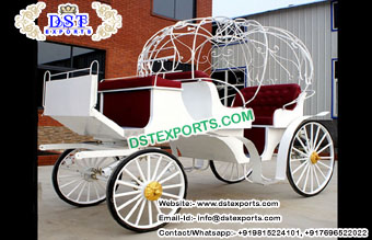 Beautiful Wedding Cinderella Horse Buggy Maker