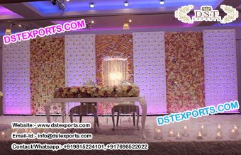 Best Wedding Stage Leather Tufted Panels