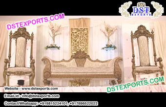 Asian Muslim Wedding Stage  Sofa Set