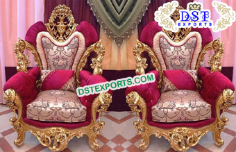 Royal Wedding Bride Groom Chairs USA