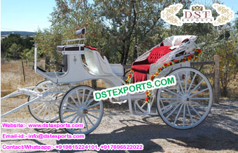 English Wedding Vis a Vis Horse Carriages