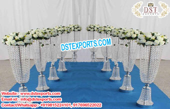 Wedding Decorative Walkway Crystal Pillars