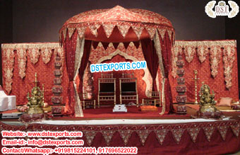 Traditional Wedding Heavy Embroided Backdrops