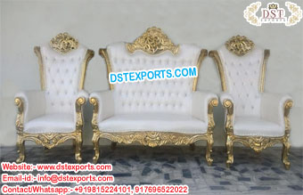 Modern High-Back Wedding Furniture Set