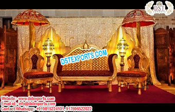 Muslim Wedding Stage King Sofa Set