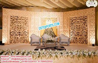 Grand Wedding Event Stage Fiber Back-Walls