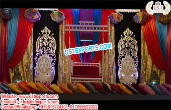 Designer Embroided Backdrops For Mehndi Function