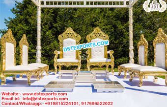 Newly Design Golden Wedding Mandap Chairs