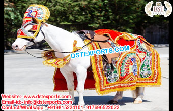 Designer Peacock Design Horse Costume