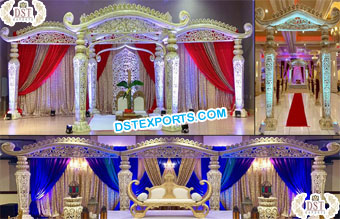 Grand Hindu Wedding Dhanush Fiber Mandap UK