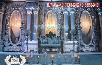 Elegant Wedding Reception Night Stage