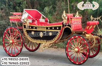 Open Style Single Hooded Barouche Carriage