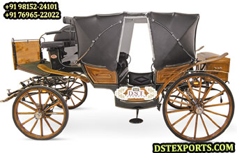 Vintage Style Convertible Landau Horse Carriage