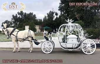 Pumpkin Style Funeral Hearse Carriage